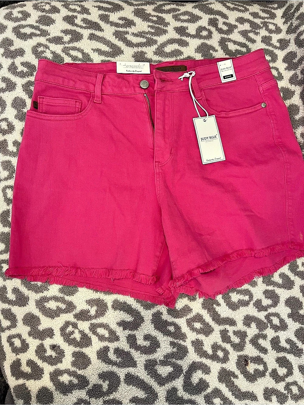 Judy Blue Women's Jean Shorts in Pink Size 1XLNWT
